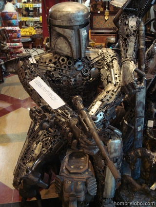 Illustration for article titled Steampunkish Stormtrooper, Boba Fett and Alien Look Almost Scarier Than the Originals